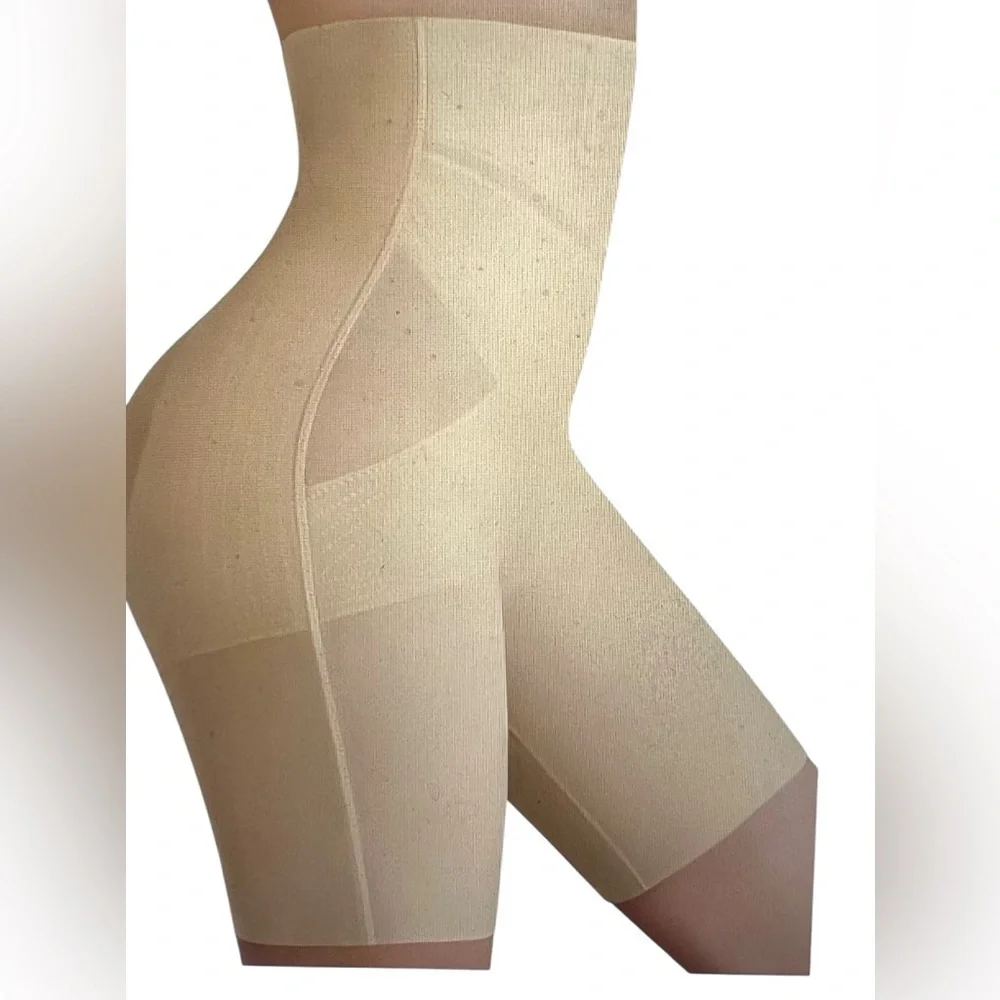 Djpoaug High-Waisted Butt Lifting Shapewear Shorts – Women’s Size M, Nude, NWT